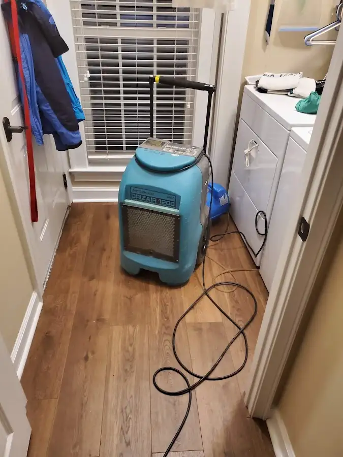 Commercial dehumidifier deployed for Flood Damage Cleanup in Rockingham